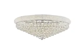 20 Light Flush Mount from the Primo Collection in Chrome Finish by Elegant Lighting