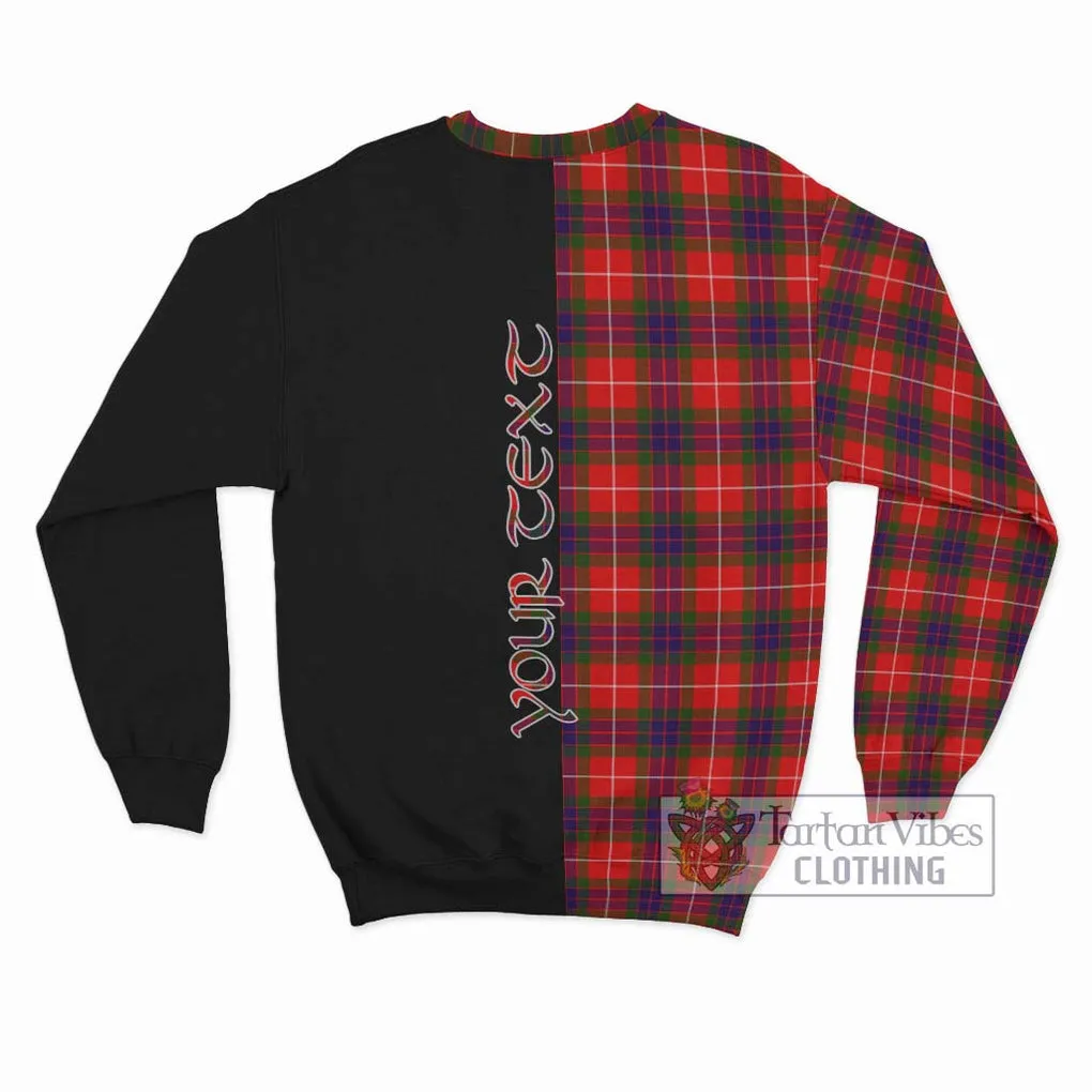 Abernethy Tartan Sweatshirt with Family Crest and Half Of Me Style