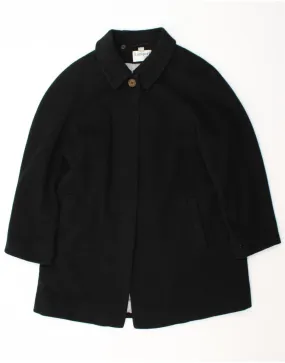 ADMYRA Womens Overcoat UK 16 Large Black Wool