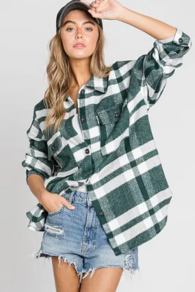 Aiden Boyfriend Fit Plaid Shacket