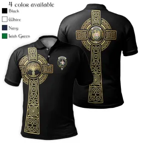 Aikenhead Clan Polo Shirt with Golden Celtic Tree Of Life