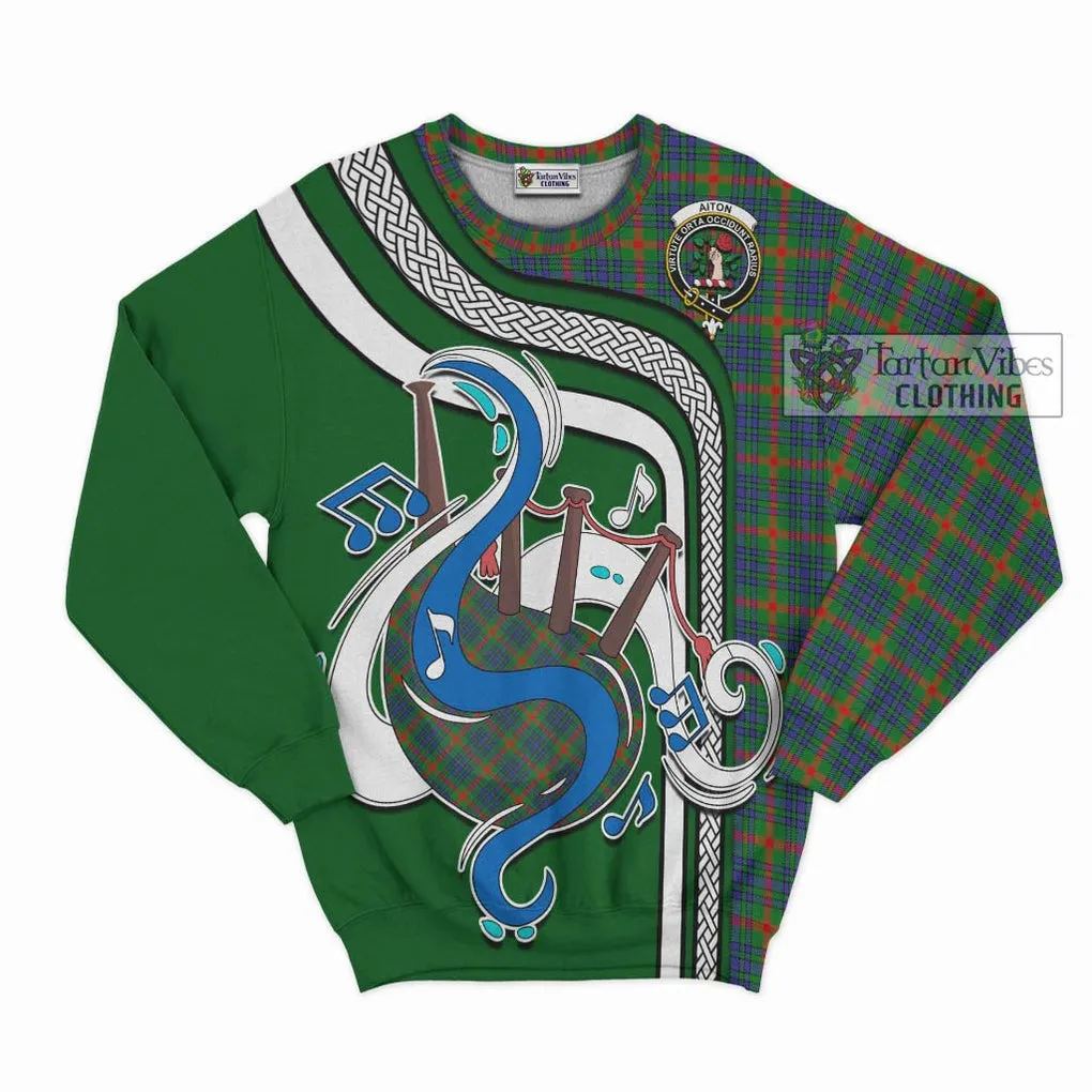 Aiton Tartan Sweatshirt with Epic Bagpipe Style