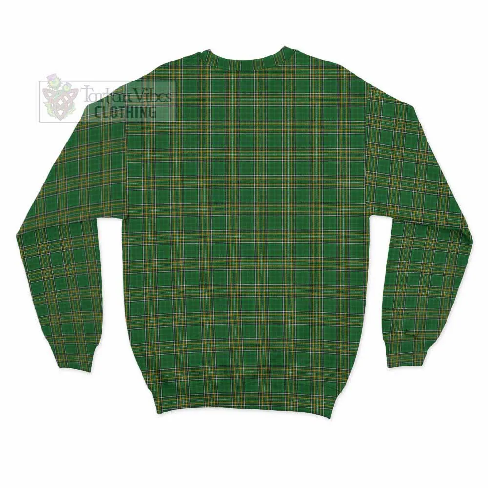 Algeo Irish Clan Tartan Sweatshirt with Coat of Arms