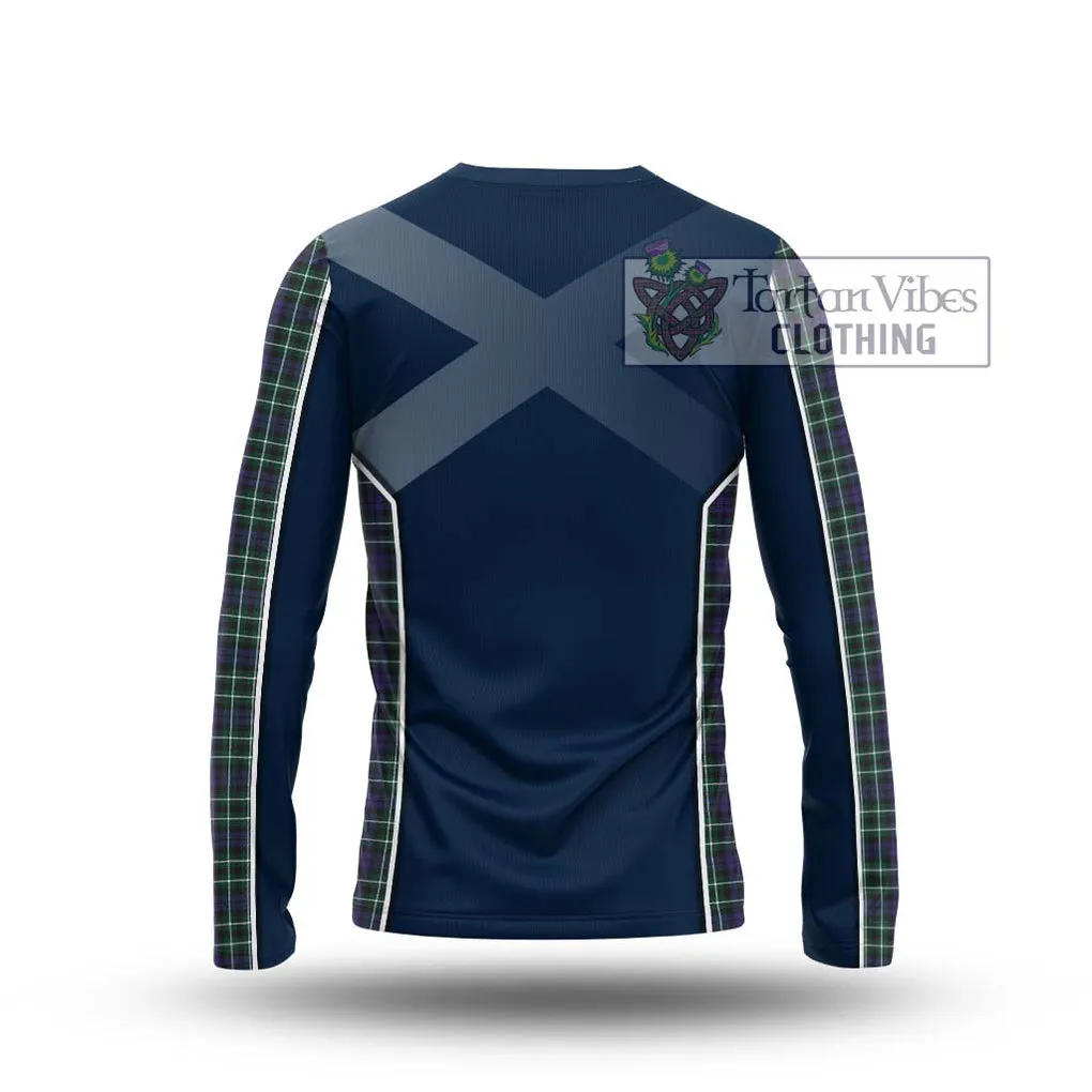 Allardice Tartan Long Sleeve T-Shirt with Family Crest and Lion Rampant Vibes Sport Style