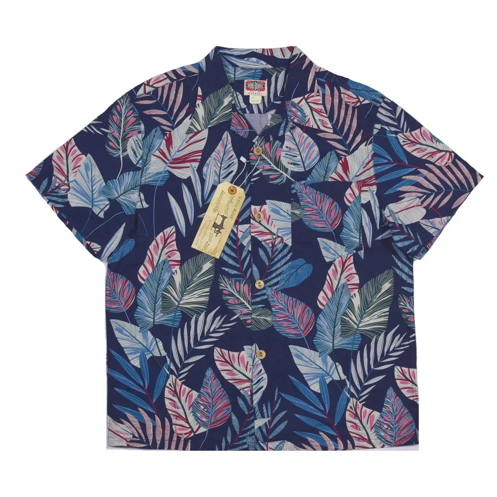 Aloha Hawaiian Shirts Men with Allover Flower Leaf Print