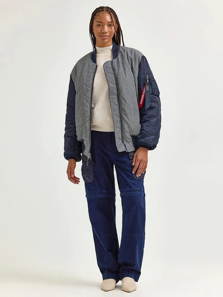 ALPHA X LEE REVERSIBLE MA-1 JACKET