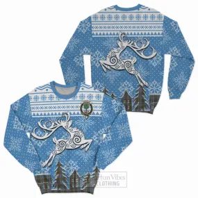 Anderson Clan Christmas Sweatshirt Celtic Reindeer Style