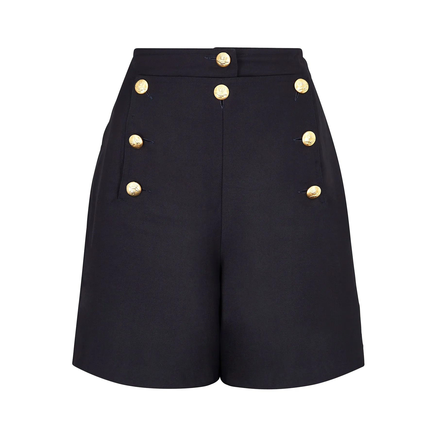 ARCHIVE - 1990s Brevetti Navy Hot Pants & Cropped Jacket Set