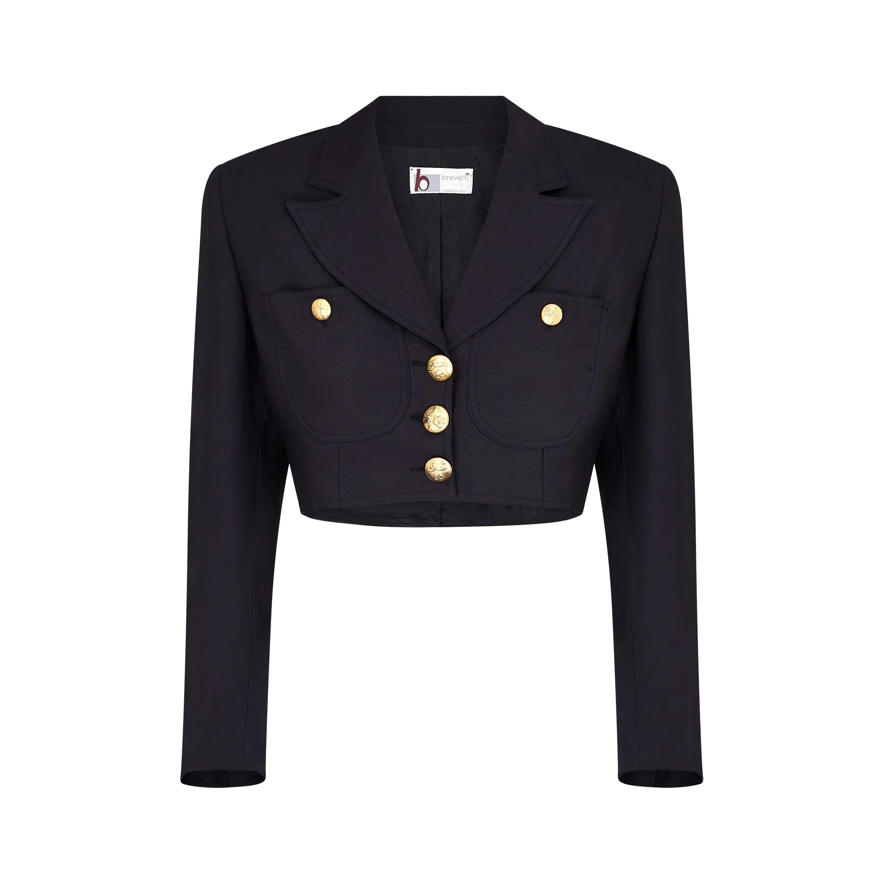 ARCHIVE - 1990s Brevetti Navy Hot Pants & Cropped Jacket Set