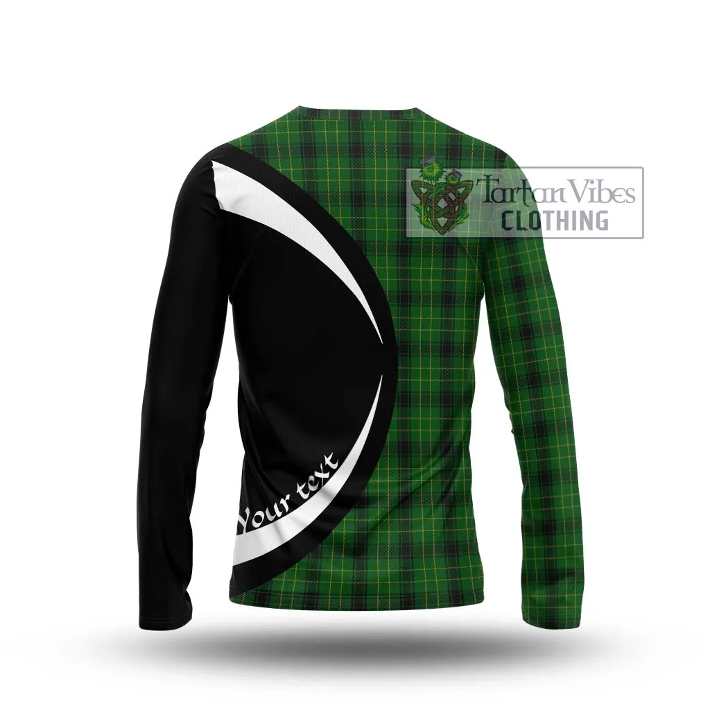 Arthur Highland Tartan Long Sleeve T-Shirt with Family Crest Circle Style