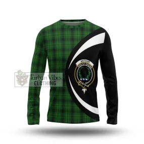 Arthur Highland Tartan Long Sleeve T-Shirt with Family Crest Circle Style