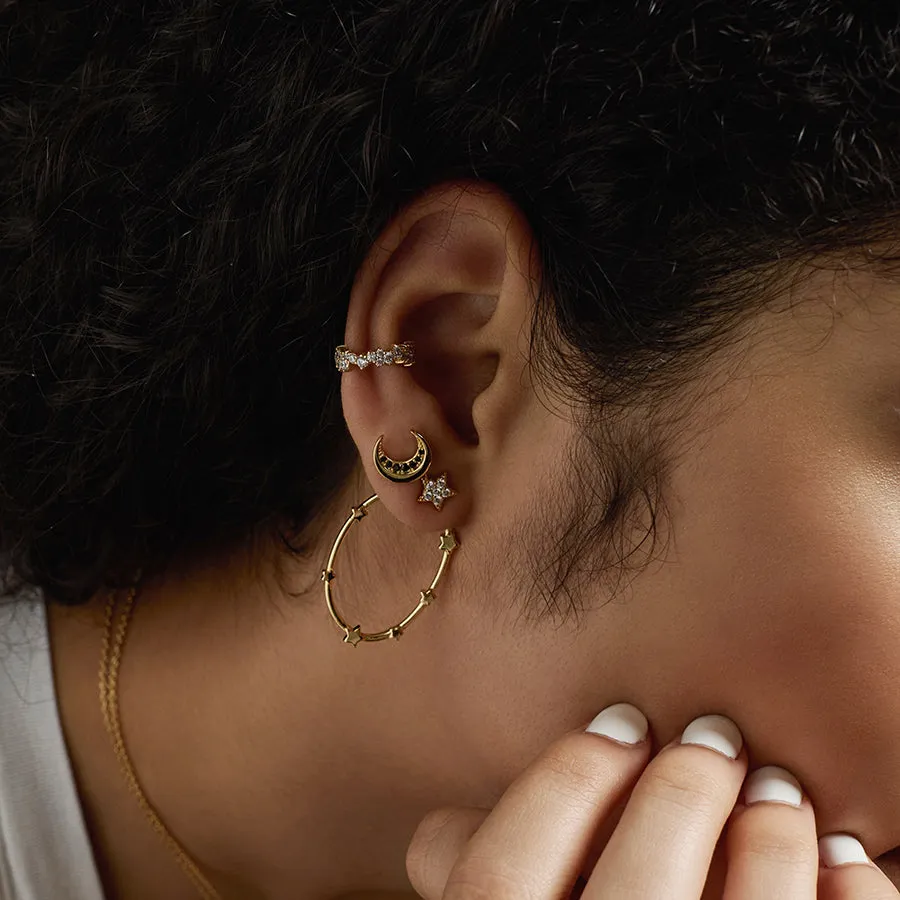 Astral Gold Hoop Earrings