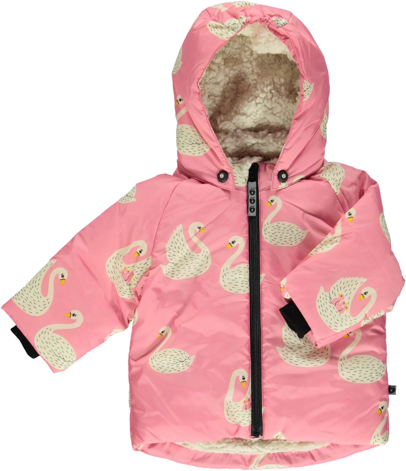 Baby winter jacket with Swan