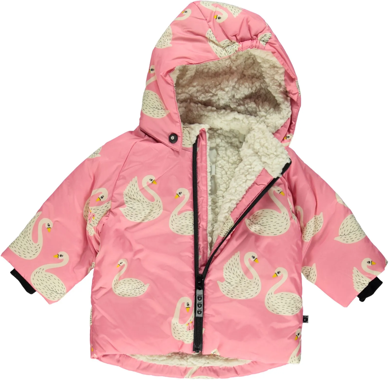 Baby winter jacket with Swan