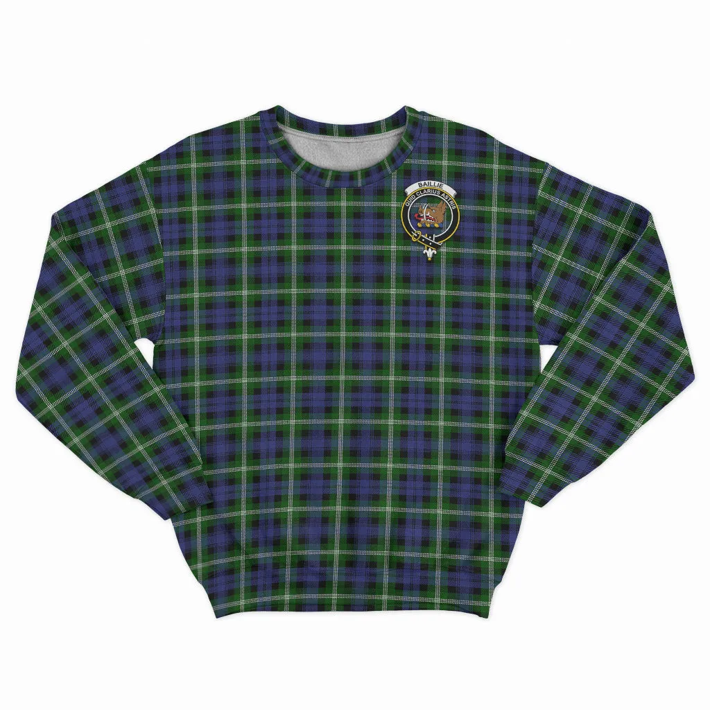 Baillie (Bailey) Tartan Sweatshirt with Family Crest