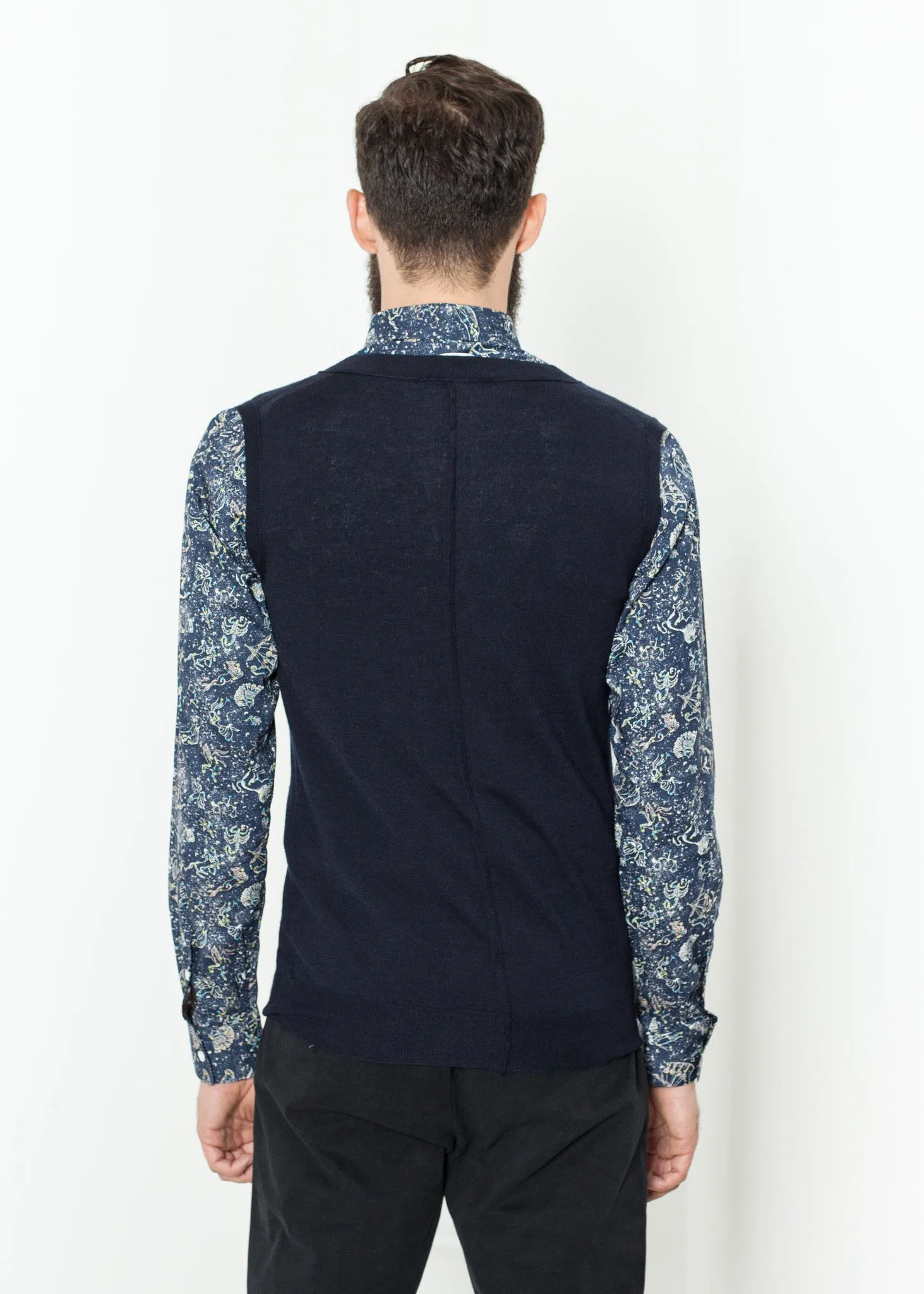 Basic Gilet in Navy