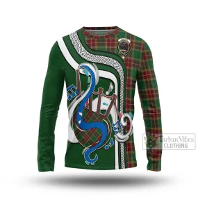 Baxter Tartan Long Sleeve T-Shirt with Epic Bagpipe Style