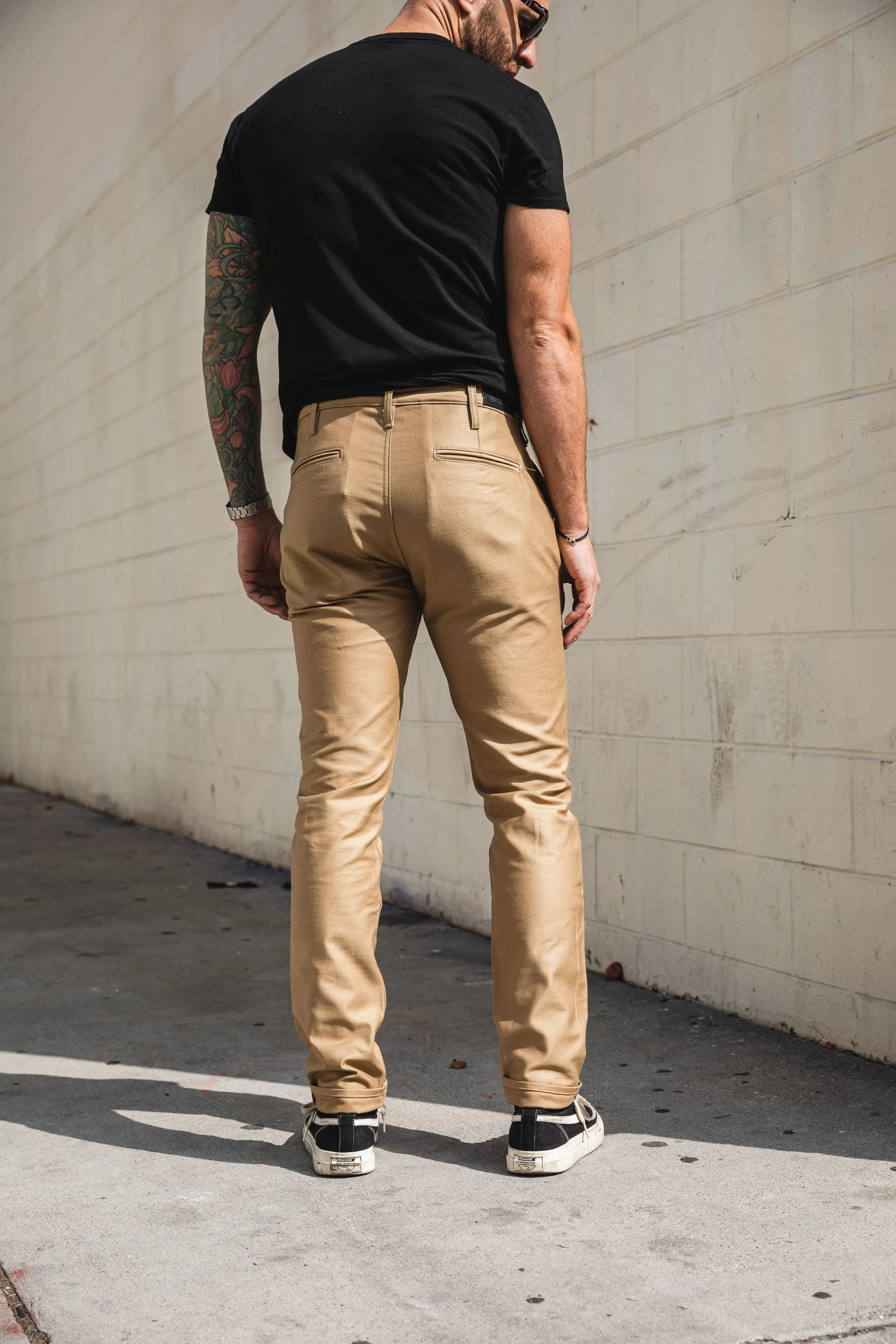 Benzak Denim Developers - BC-01 - TAPERED CHINO - 10 oz. Golden Brown Military Twill