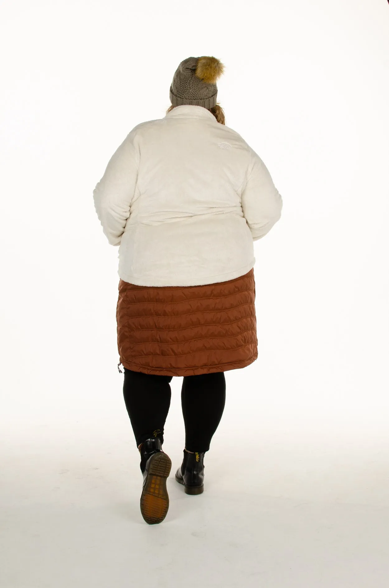 Bergen Mid Length Plus Size Skirt | Rust