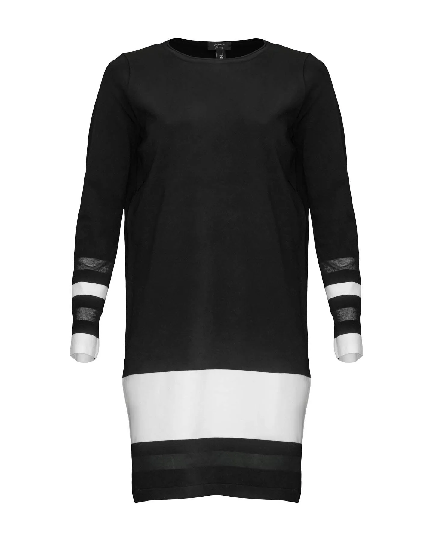 Black and White Knit Dress