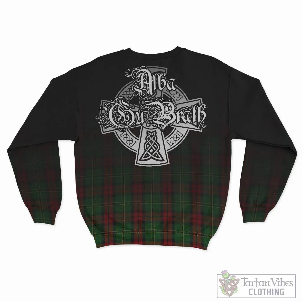 Blackstock Hunting Tartan Sweatshirt Featuring Alba Gu Brath Family Crest Celtic Inspired