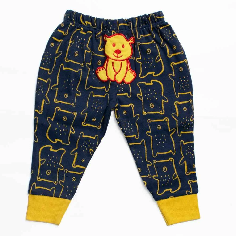 Blue Bear Applique Baby Joggers