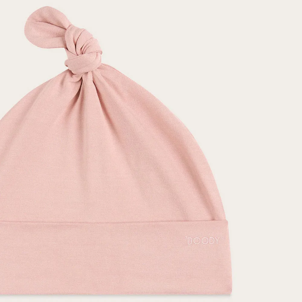 Boody Baby Knotted Beanie Dusty Pink