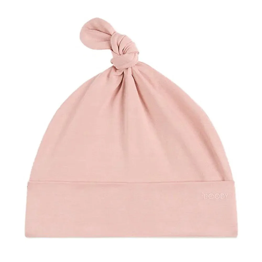 Boody Baby Knotted Beanie Dusty Pink