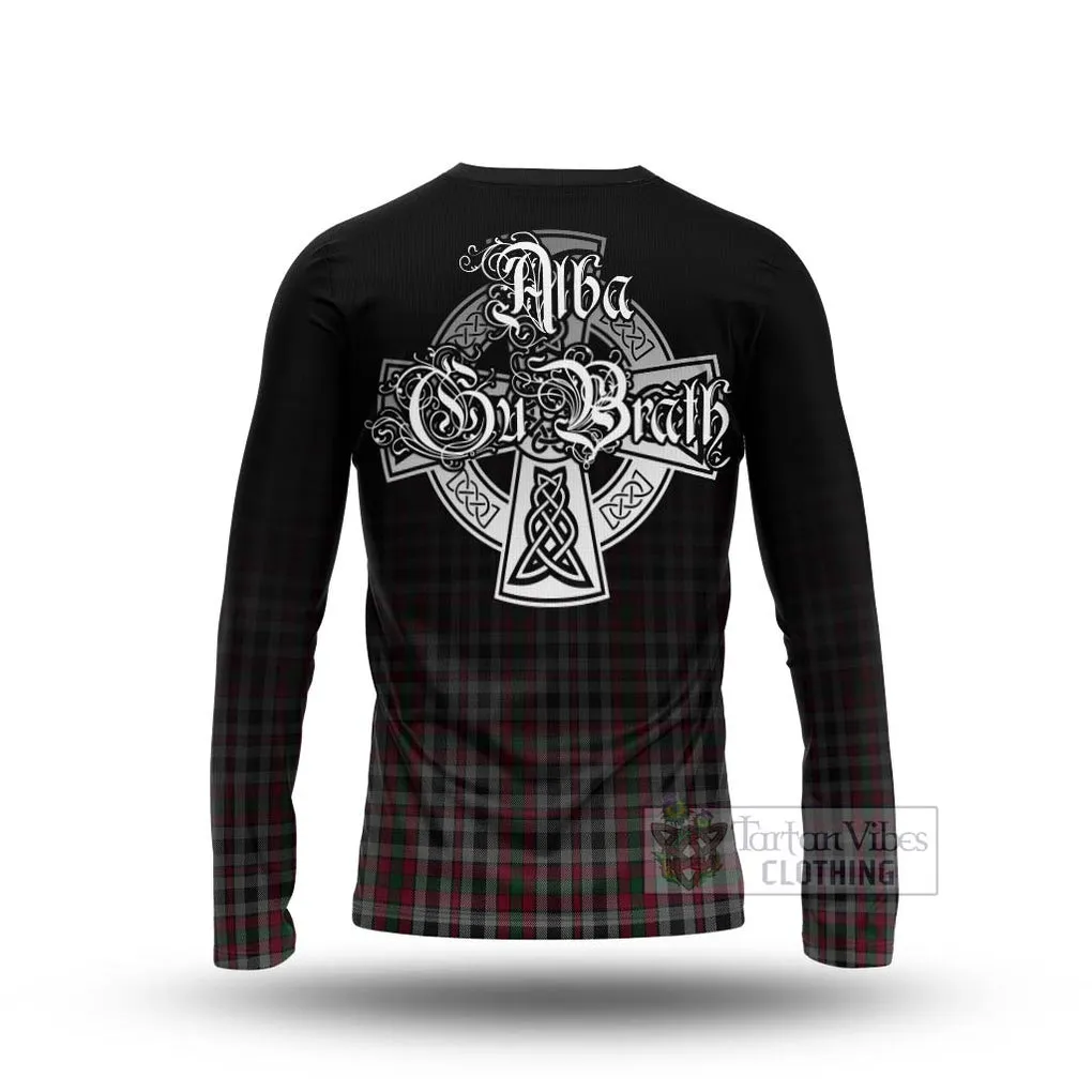 Borthwick Tartan Long Sleeve T-Shirt Featuring Alba Gu Brath Family Crest Celtic Inspired