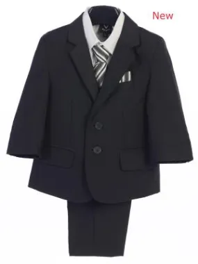 Boys Dark  Gray   Suits 5 pc Jacket  Suit Size 6M-14 By Lito 3582