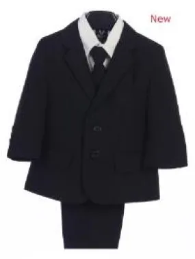 Boys Husky Black Jacket  Suits By Lito 3710