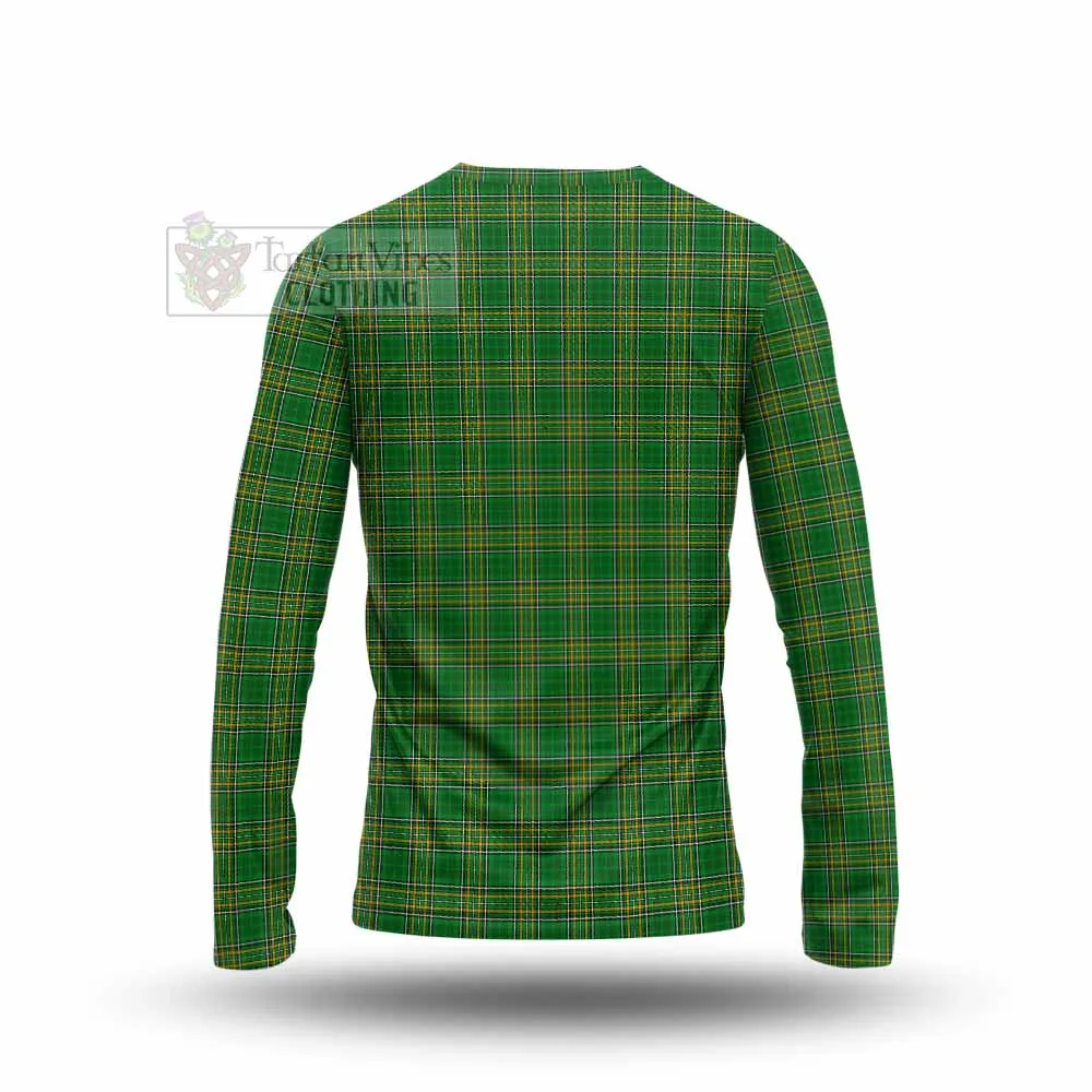 Brabazon Irish Clan Tartan Long Sleeve T-Shirt with Coat of Arms