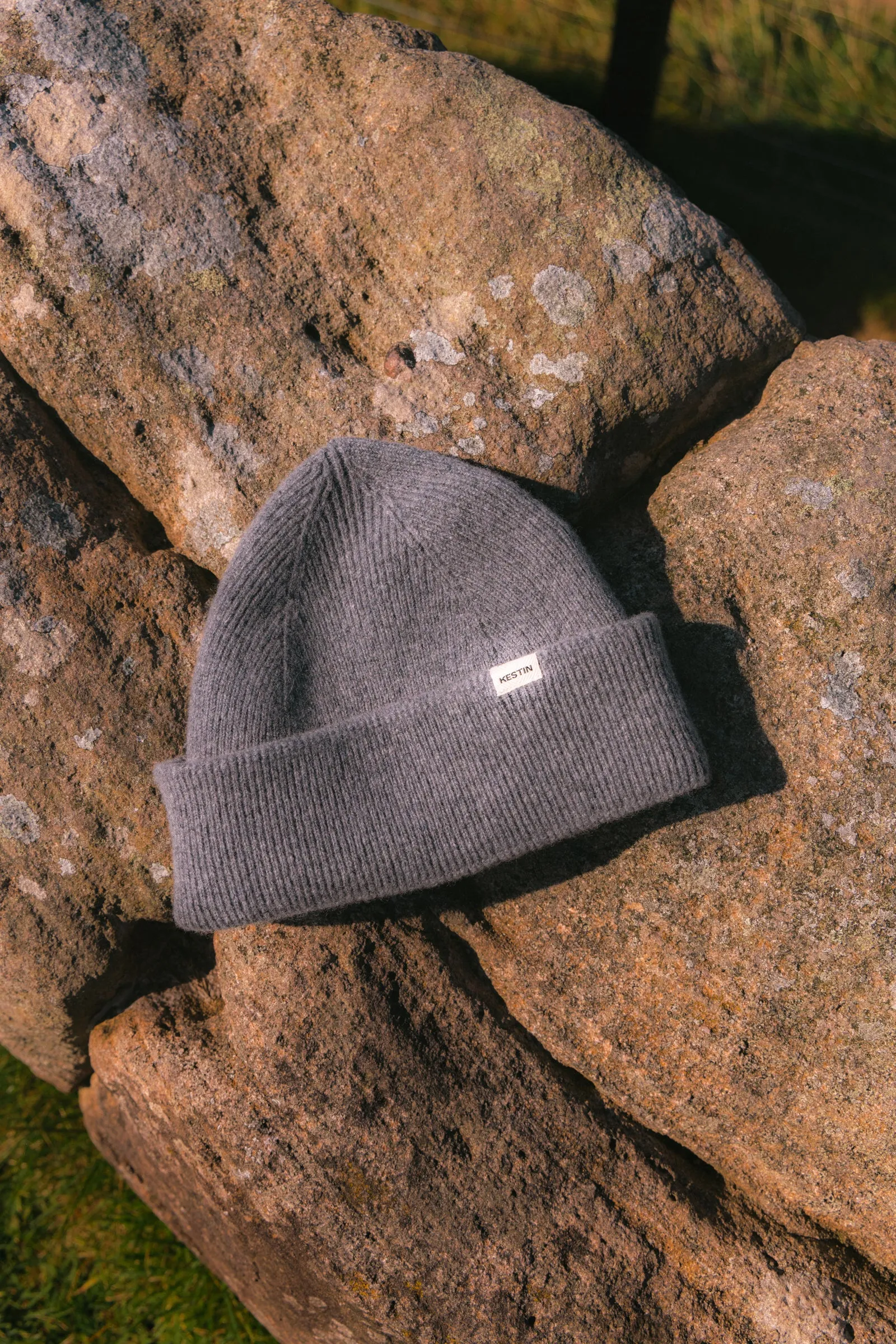 Braemar Beanie in Grey Lambswool