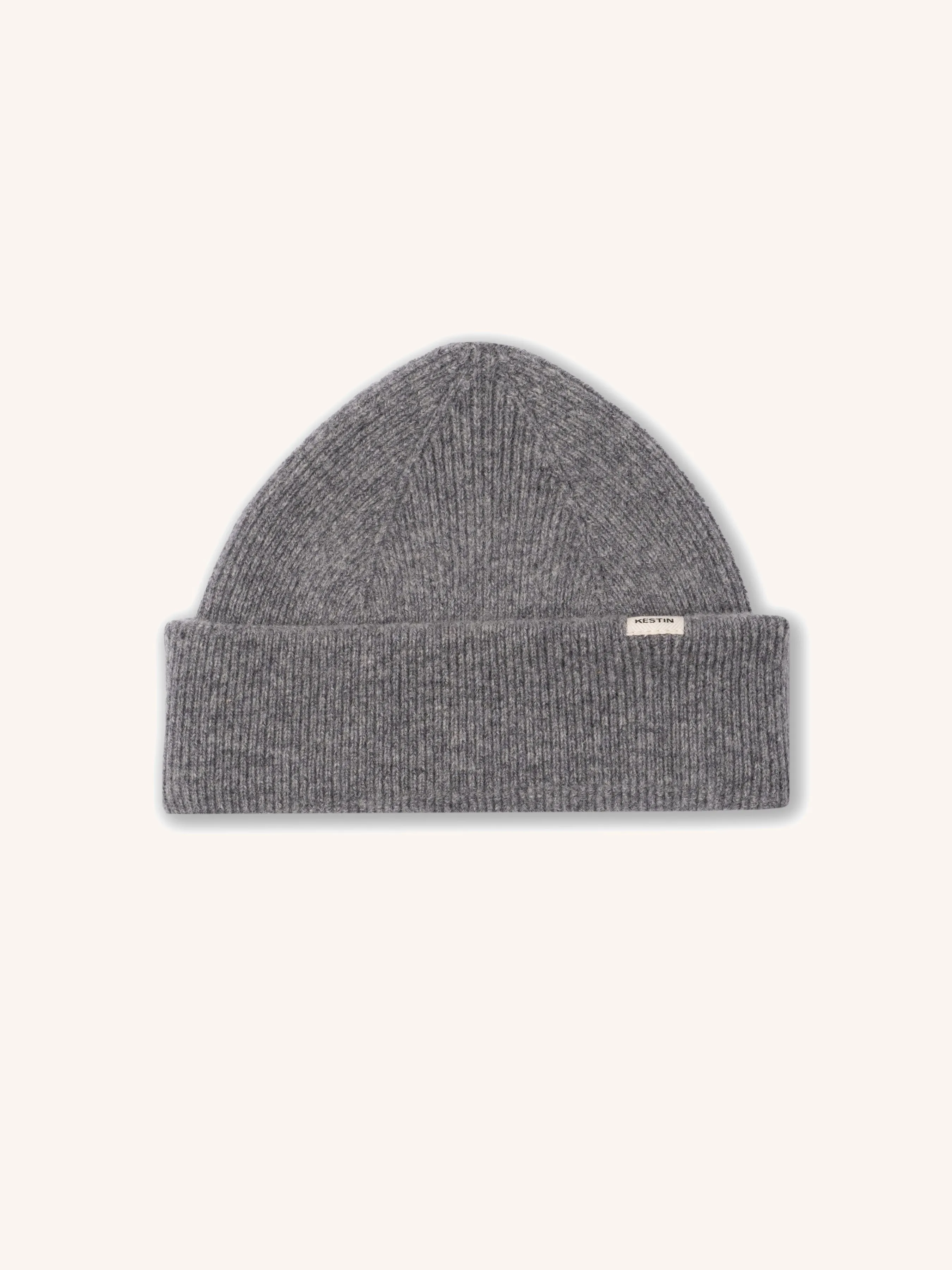 Braemar Beanie in Grey Lambswool