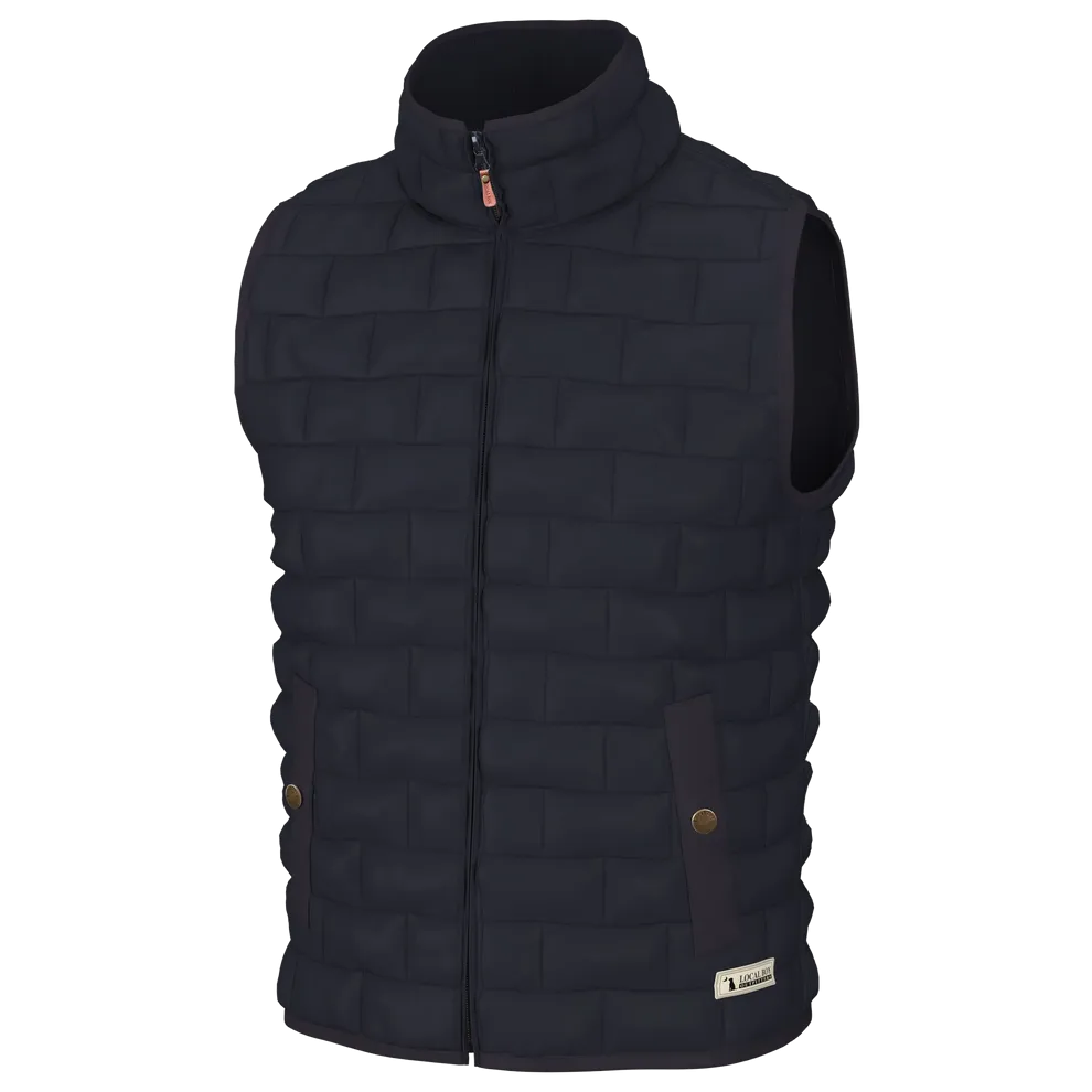 Brick Quilted Vest - Navy