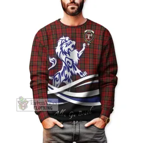 Brodie Tartan Sweatshirt with Alba Gu Brath Regal Lion Emblem