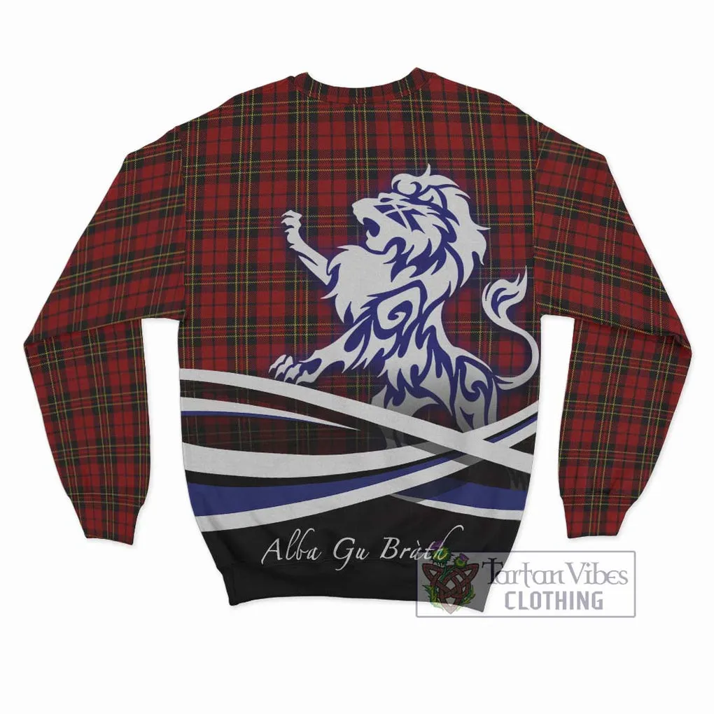 Brodie Tartan Sweatshirt with Alba Gu Brath Regal Lion Emblem