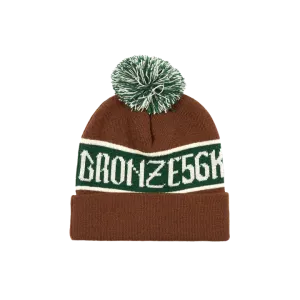 Bronze56K Poof Ball Beanie Brown