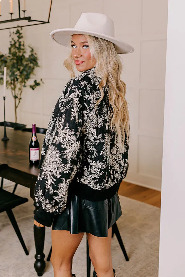 Brooklyn Babe Floral Bomber Jacket