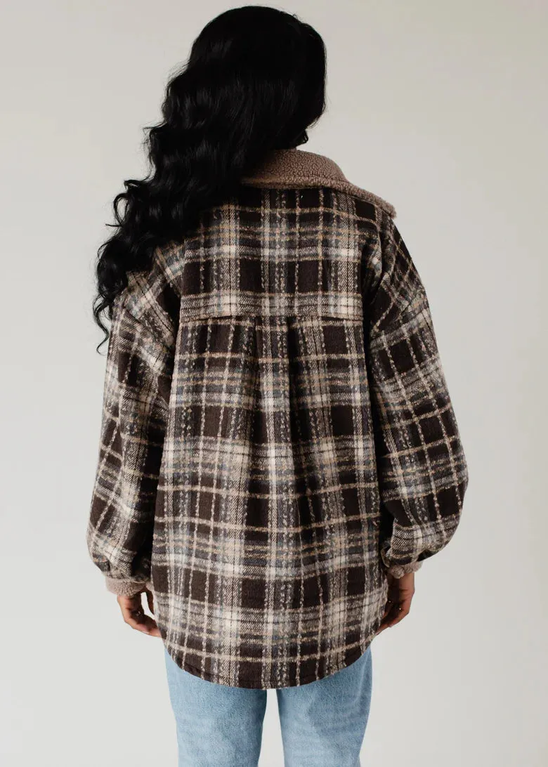 Brown, Tan & Gray Plaid Jacket