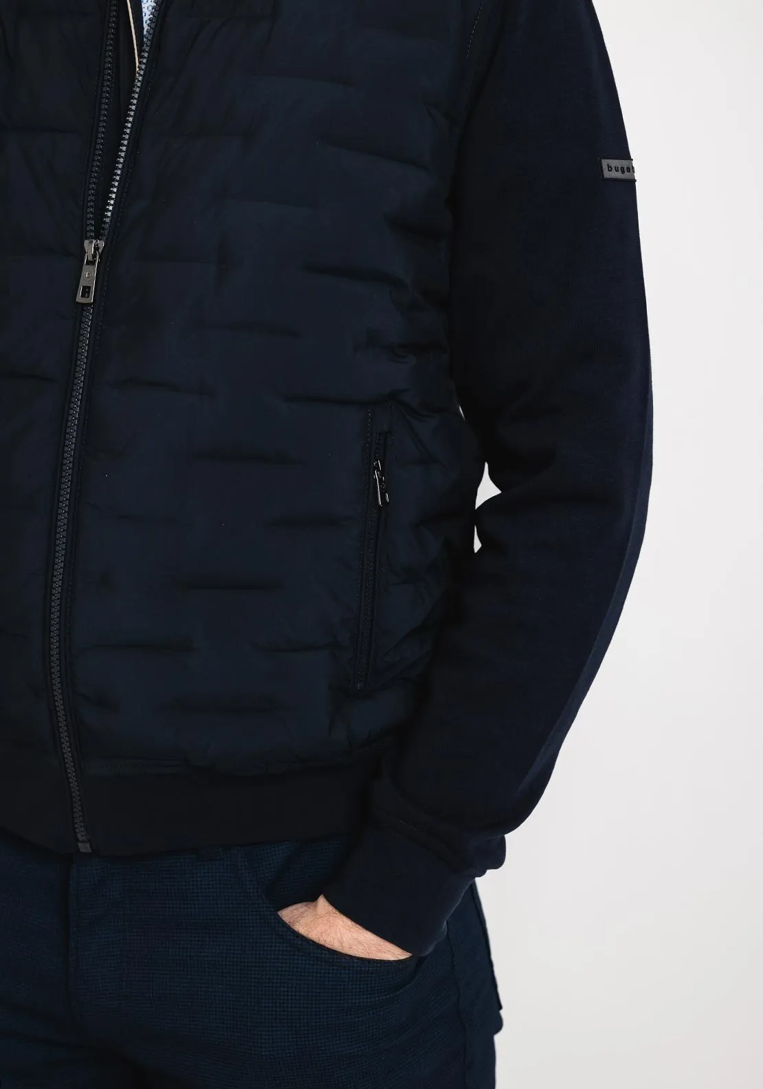 Bugatti Padded Bomber Jacket, Navy