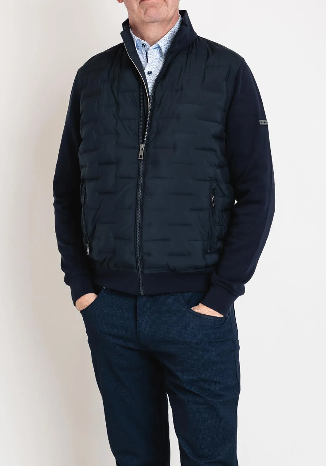 Bugatti Padded Bomber Jacket, Navy