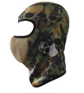 Camo Skulls Balaclava Motorcycle Face Mask