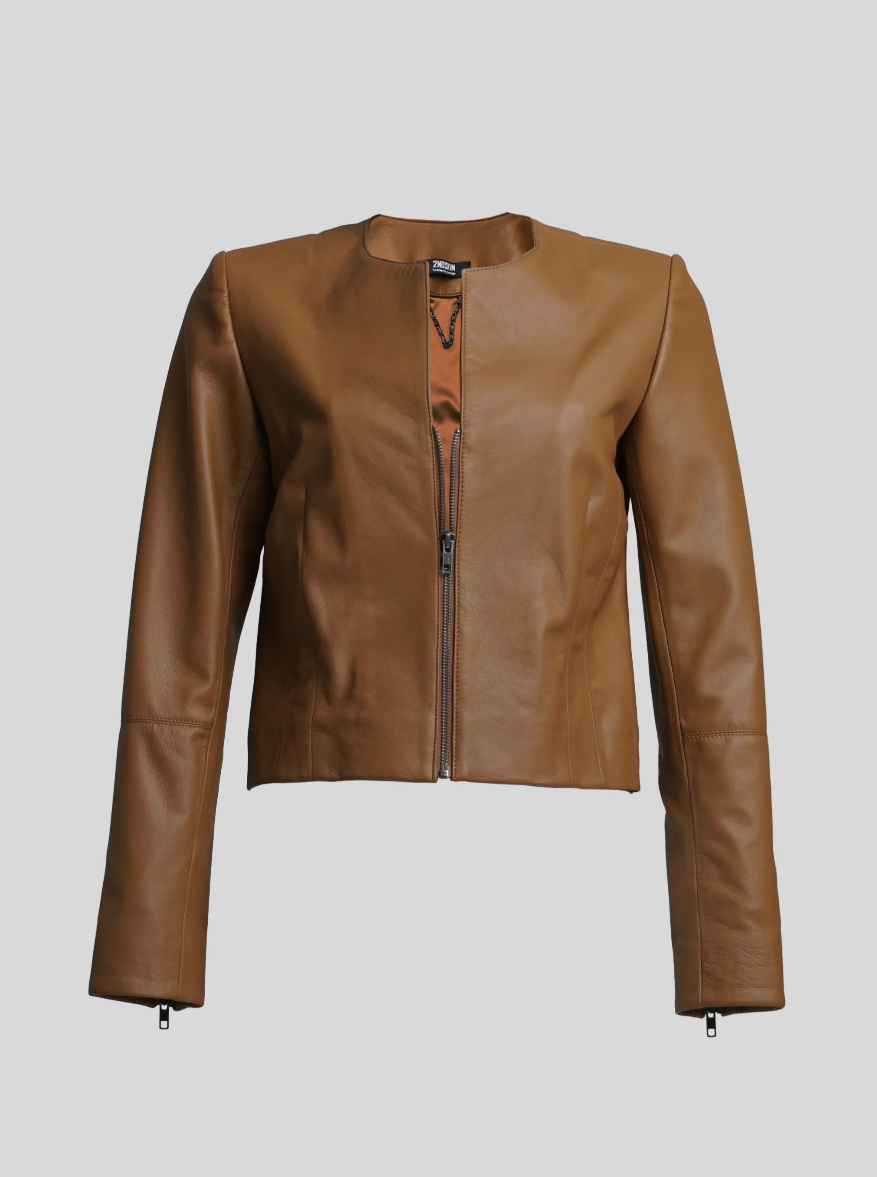 CAPRI LEATHER JACKET - TAN