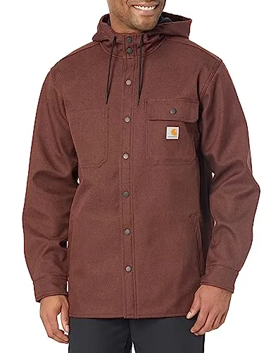 Carhartt 105022 Men's Rain Defender Relaxed Fit Heavyweight Hooded Shirt Jacket