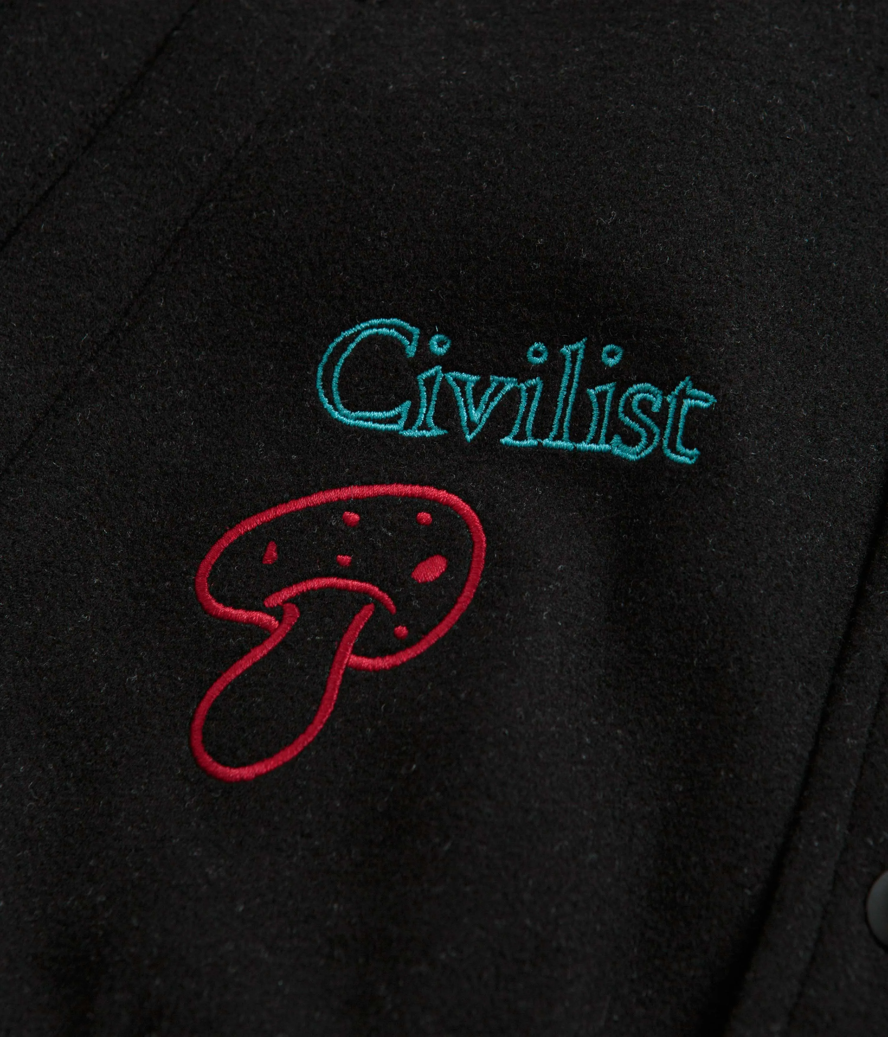 Civilist Wool Bomber Jacket - Black