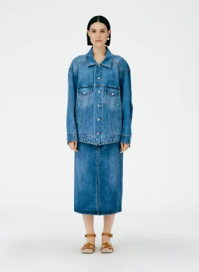 Classic Wash Oversized Jean Jacket