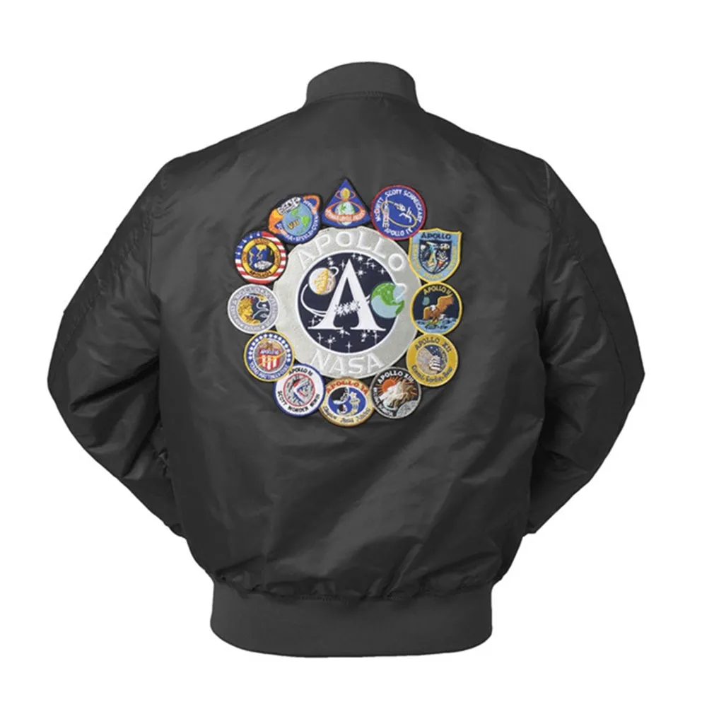 CORIRESHA Embroidery Apollo NASA Jacket