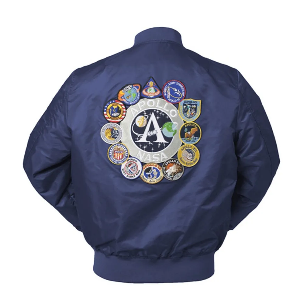 CORIRESHA Embroidery Apollo NASA Jacket