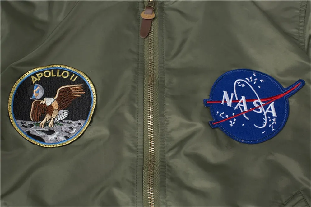 CORIRESHA Embroidery Apollo NASA Jacket